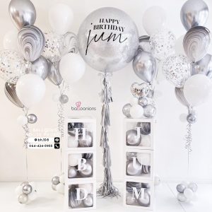 36inch Confetti & Bouquet Balloon Set