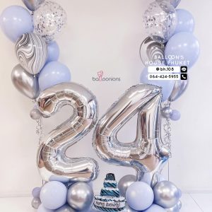 40inch Number Balloon & Bouquet Balloon Set