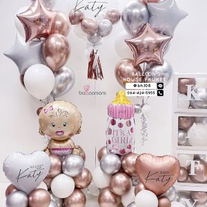 24inch Bubble Balloon & Bouquet Balloon Set