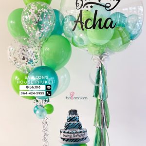 36inch Bubble Balloon & Bouquet Balloon Set