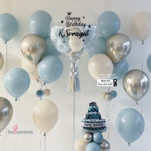 24inch Bubble Balloon & Bouquet Balloon Set