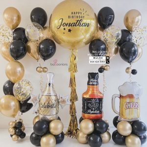 36inch Confetti & Bouquet Balloon Set