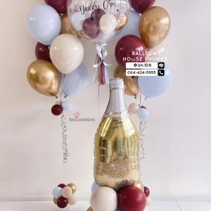 24inch Bubble Balloon & Bouquet Balloon Set