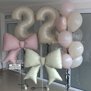 40inch Number Balloon & Bouquet Balloon Set