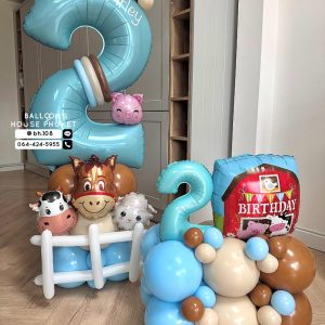 Number Balloon Centerpiece