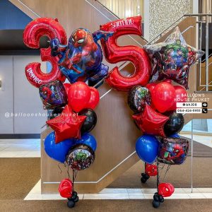 40inch Number Balloon & Bouquet Balloon Set
